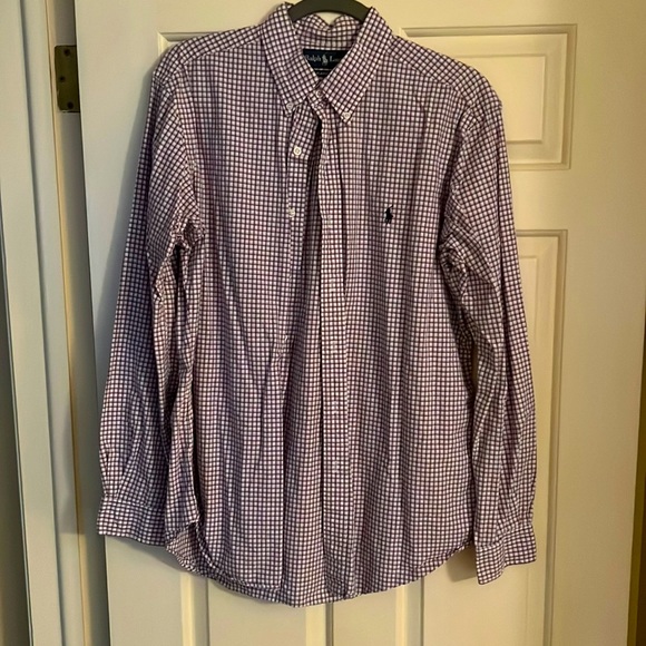 Ralph Lauren Other - Ralph Lauren button down patterned, purple shirt